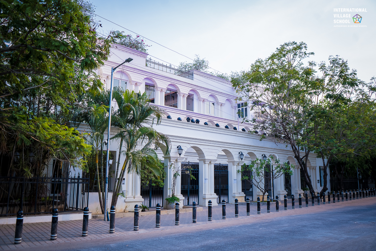 The exterior view of the International Village School.