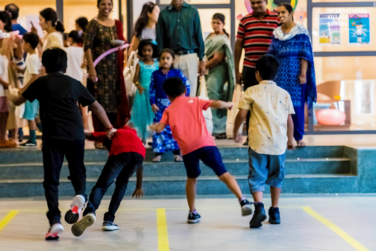 A sport event at the school.